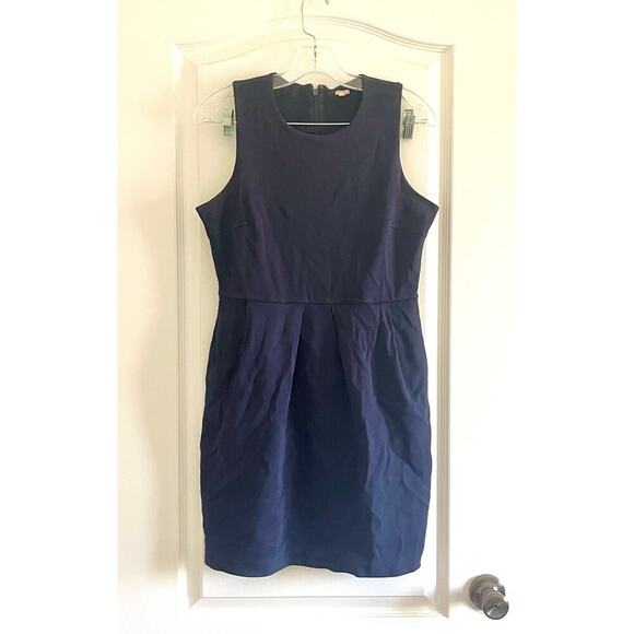 J. Crew Ponte Knit Fit and Flare Mini Dress - Picture 1 of 8